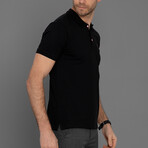 Thad Short Sleeve Polo // Black (S)