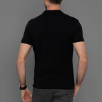 Thad Short Sleeve Polo // Black (S)