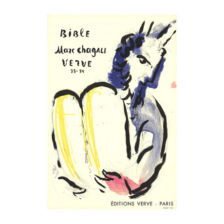 Marc Chagall // Moses // 1956 Lithograph