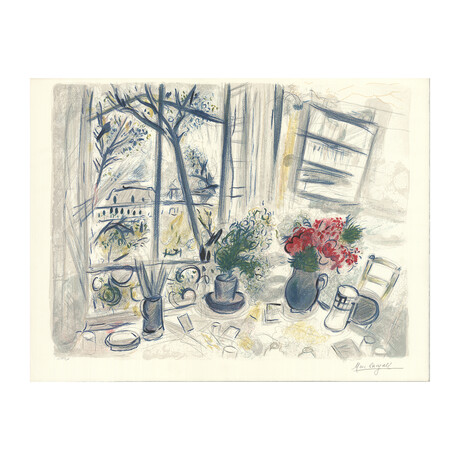 Marc Chagall // Fleurs du Parc // 1988 Lithograph