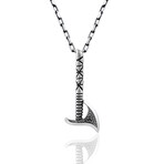 Leviathan Ax Necklace // Silver (22")