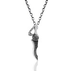 Lombard Seax Necklace // Silver (22")