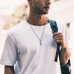 Leviathan Ax Necklace // Silver (22")