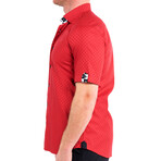 Galileo Square Button Up Shirt // Red (L)