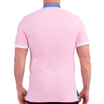 Short Sleeve Polo Shirt // Pink (S)