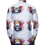 Fibonacci Skull King Dress Shirt // White (2XL)