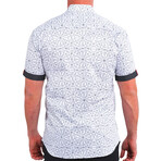 Galileo Geometric Button Up Shirt // White (M)