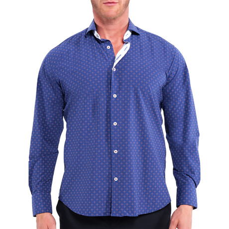 Einstein Star Dress Shirt // Blue (S)