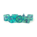 Resin Polyhedral Dice Set // 16mm (Icy Opal Teal)