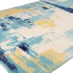 Noemi // Ivory + Blue (2'6" X 8' (Runner Rug))