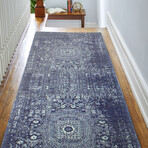 Fanny // Dark Blue (2'6" X 8' (Runner Rug))