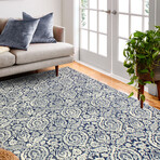 Elena // Dark Blue (2'6" X 8' (Runner Rug))
