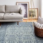 Noelle // Ivory + Blue (2'6" X 8' (Runner Rug))