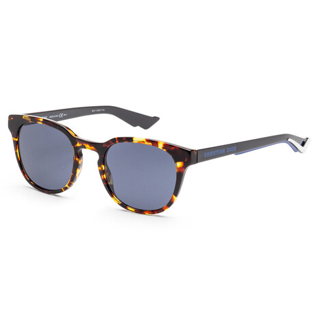 Men's B242S-0EPZ-KU Sunglasses // Black + Red + Yellow Havana + Blue
