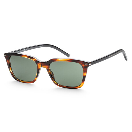 Men's BLACK266S-0Z15-QT Sunglasses // Red Havana + Green