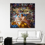 love is needed (72"W x 72"H x 1.5"D)