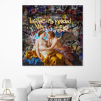 love is needed (72"W x 72"H x 1.5"D)