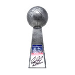 Dennis Rodman // Detroit Pistons // Signed Basketball Champion 14" Replica Trophy // Silver