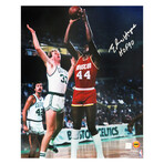 Elvin Hayes // Houston Rockets // Signed Photo Shooting Against Larry Bird // 16X20