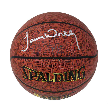 James Worthy // Signed Spalding Indoor/Outdoor NBA Basketball