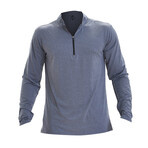 Interval 1/4 Zip Active Pullover // Blue (S)