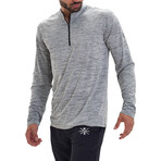 Interval 1/4 Zip Active Pullover // Gray (S)