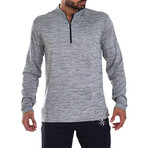 Interval 1/4 Zip Active Pullover // Gray (S)
