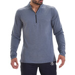 Interval 1/4 Zip Active Pullover // Blue (L)