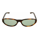 Balenciaga // Unisex Round Sunglasses // Havana + Green