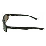 Balenciaga // Unisex Square Sunglasses // Black + Light Gray