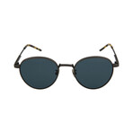 Bottega Veneta // Men's Round Sunglasses // Ruthenium + Blue