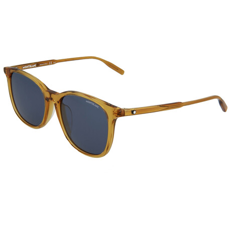 Montblanc // Men's Square Sunglasses // Yellow + Blue