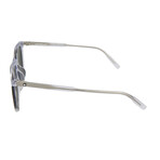 Montblanc // Men's Square Sunglasses // Crystal + White