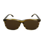 Montblanc // Men's Square Sunglasses V2 // Havana + Brown