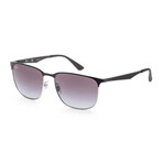 Ray-Ban // Unisex RB3569-90048G Sunglasses // Black + Gray Gradient + Dark Gray