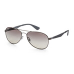Unisex RB3549-029-1158 Sunglasses // Matte Gunmetal + Gradient Gray