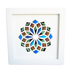 Ocean Colors Butterfly Wing Kaleidoscope // White