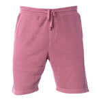 Pigment Dyed Shorts // Burgundy (XL)