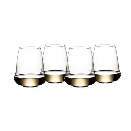 Stemless Wine Wings // Champagne + Riesling // Set of 4