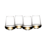 Stemless Wine Wings // Champagne + Riesling // Set of 4