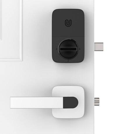 Ultraloq Combo // Fingerprint + Key Fob Two-Point Smart Lock // Satin Nickle (Smart Lock Only)