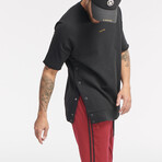 Woo Sweat Short Sleeve Tshirt // Black (XL)