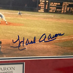 Hank Aaron // Atlanta Braves // Signed + Framed