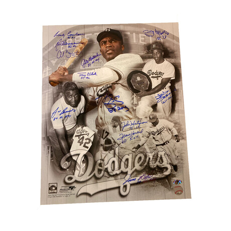 Rookie of The Year // 12 Signatures // Brooklyn Dodgers