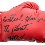Mike Tyson // Limited Edition Signed Boxing Glove // "Baddest Man" Inscription
