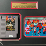 Mike Tyson // Signed + Framed Original Punch-Out NES Video Game Cartridge