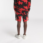 Hipo Track Shorts // Camo Red (2XL)