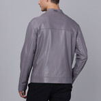 Miami Leather Jacket // Gray (L)