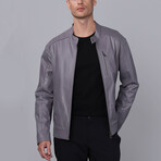 Miami Leather Jacket // Gray (XL)