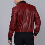 Harden Leather Jacket // Bordeaux (3XL)